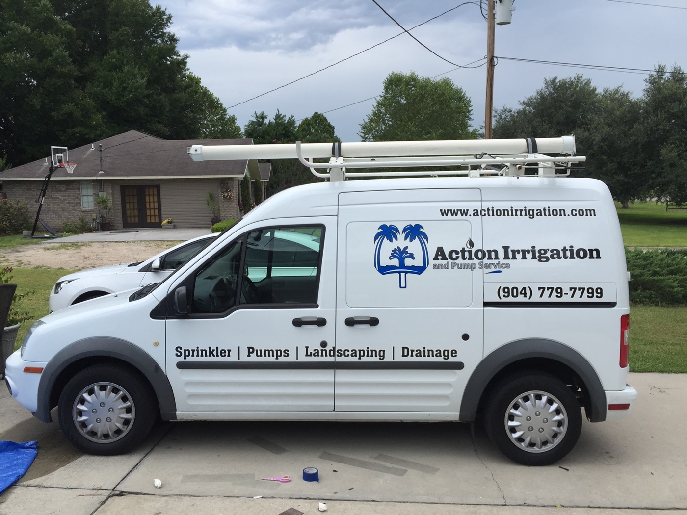 Action Irrigation crew on a Jacksonville job